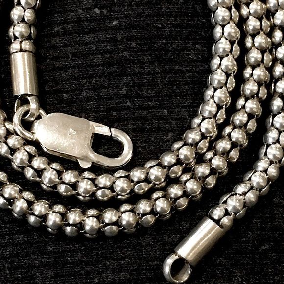 SILPADA Sterling Silver Popcorn Necklace 18” N1106 - Picture 5 of 9